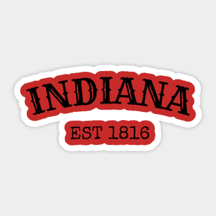 Indiana Est 1816 Sticker